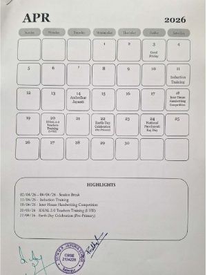 Salempur Academic-calendar