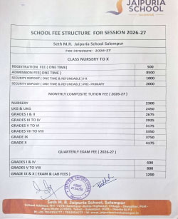 fee structure